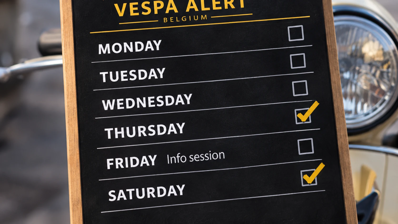 Vespa Alert information session